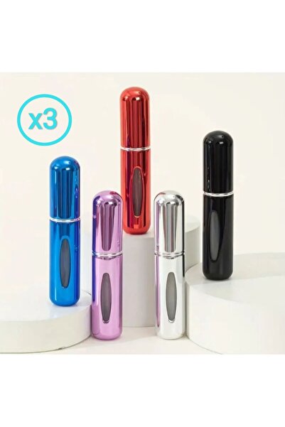 GIFT 3 Adet Taşınabilir Mini Doldurulabilir Parfüm Atomizer Doldurulabilir Pa...
