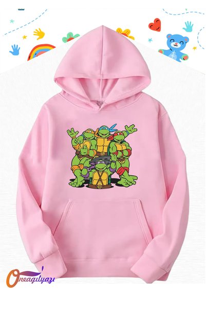oneagılyazı Ninja Turtles Kids Sweatshirt Hoodie