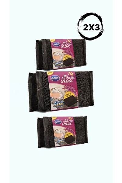 MyClean ماجيك إينوكس اسفنجة سلكية ستانلس 2 عبوة 3 قطع