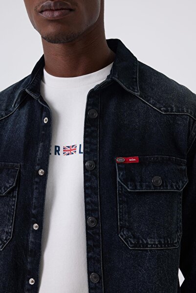 Lee Cooper Rıvendell 1 Чоловіча джинсова сорочка з деніму