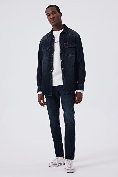 Lee Cooper Rıvendell 1 Чоловіча джинсова сорочка з деніму