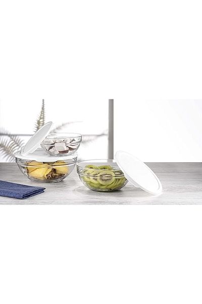 Paşabahçe 3-Piece Chefs Storage Container Set - Transparent