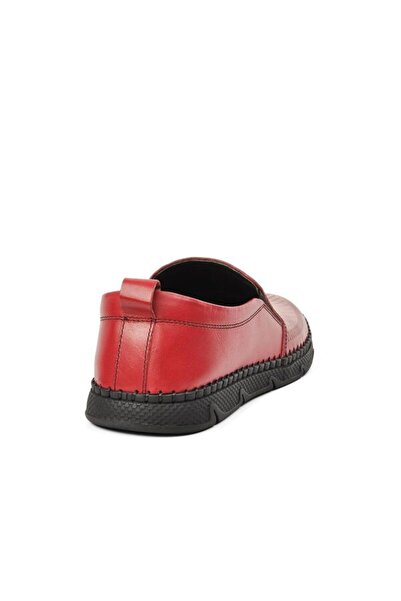 ELLA Burgundy Genuine Leather Men's Casual Shoes