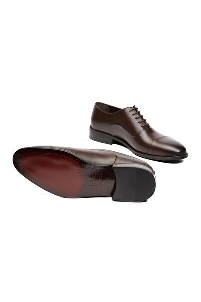 Terziayhan Παπούτσια Classic από γνήσιο δέρμα καφέ δερμάτινη σόλα