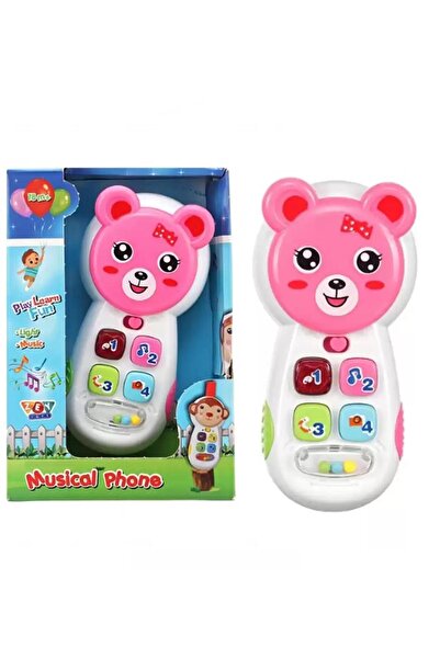 Sole Işıklı Müzikli Aktivite Telefonu - Bebeğimin İlk Telefonu Eğitici Oyuncak