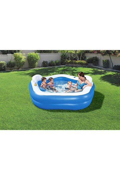 BESTWAY Su Pompalı- 54153, Beşgen Aile Keyif Havuzu(213X207X69CM)