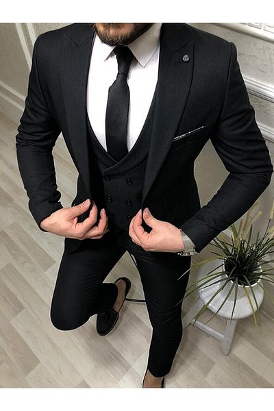 MKB TEKSTİL Slim Fit Men's Suit with Vest