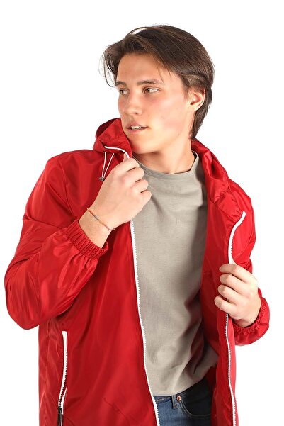 Lee Cooper Men's Red Woven Coat - Thomas