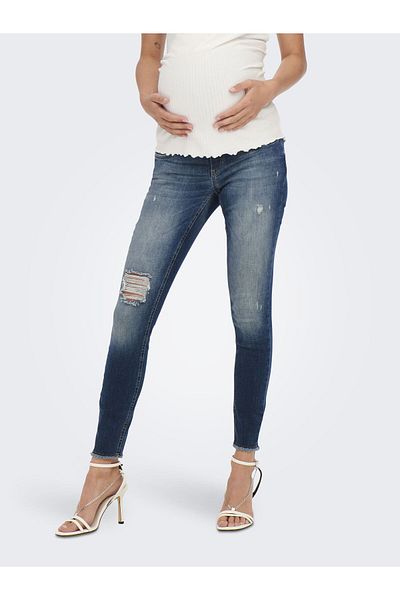 ONLY MATERNITY Skinny Jeans Olmblush Mittlere Taille Skinny Fit Jeans