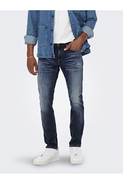 Only & Sons Normal Geschnitten Jeans Onsweft Mittlere Taille Normal Geschnitten Jeans
