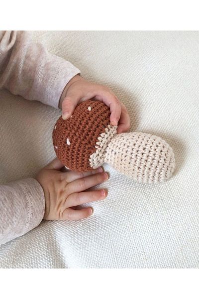 AFRALYAHOME Baby Gift, Amigurumi Organic Knitted Toy Maracas Rattle Baby Room Decor
