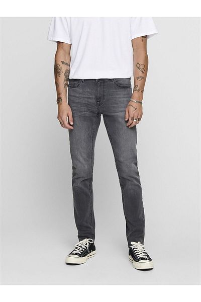 Only & Sons Skinny Jeans Onswarp Niedrige Taille Skinny Fit Jeans