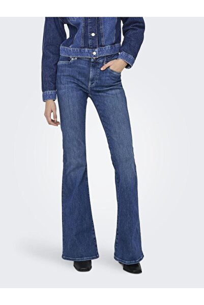 ONLY Schlaghosen-Jeans Onlcheryl Mittlere Taille Ausgestellt Jeans