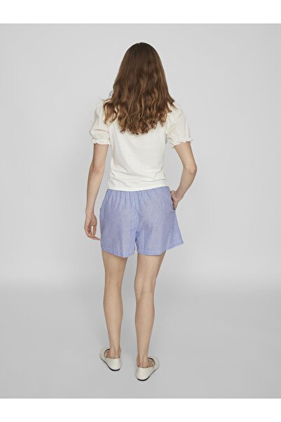 VILA Shorts mit hoher Taille und weitem Bein