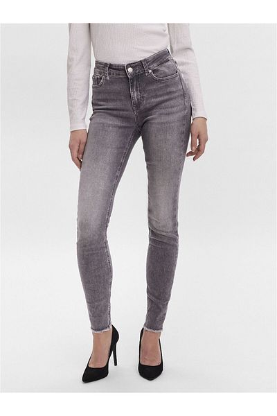 Vero Moda Dar Paça Pantolon Vmpeach Orta Bel Dar Paça Pantolon