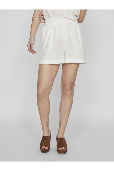 VILA Shorts High Waist Baumwolle