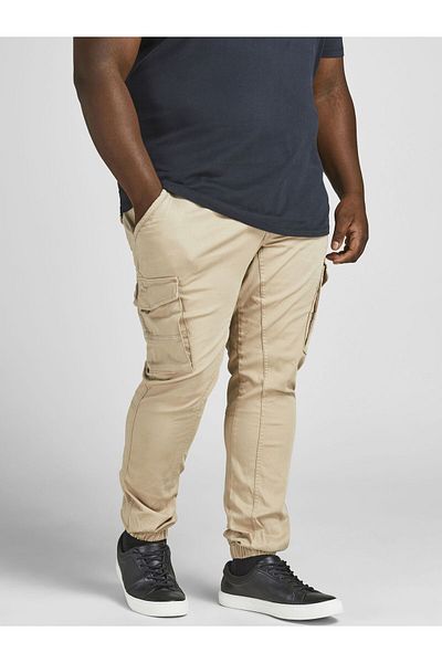Jack & Jones Plus Chino Hose Plus Verjüngter Slim Fit Chino-Schlauch