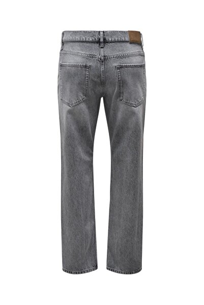Only & Sons Normal Geschnittene Jeans Onsedge Orta Bel Gerade Geschnittene Jeans