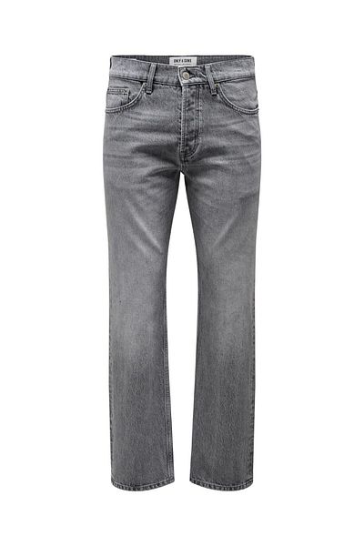 Only & Sons Normal Geschnittene Jeans Onsedge Orta Bel Gerade Geschnittene Jeans