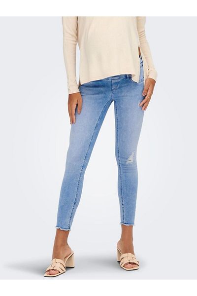 ONLY MATERNITY Skinny Jeans Olmblush Mittlere Taille Skinny Fit Jeans