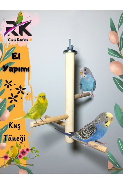 Ciko Kafes Cage Top Bird Toy with Perches