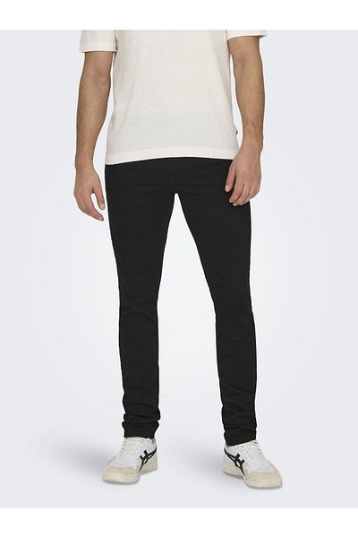 Only & Sons Slim Fit Jeans Onsloom Niedrige Taille Slim Fit Jeans