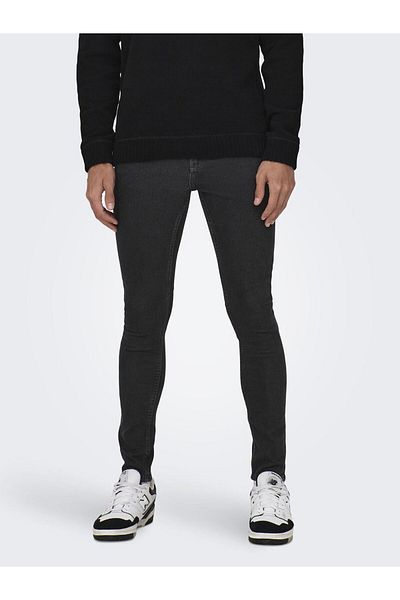 Only & Sons Skinny Jeans Onsfly Mittlere Taille Sprey Fit Jeans Üzerine