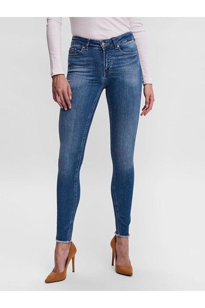 Vero Moda Dar Paça Pantolon Vmpeach Orta Bel Dar Paça Pantolon