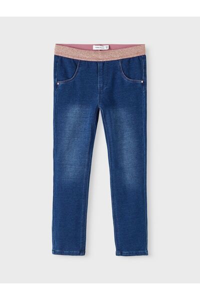 Name it Jeans im Slim Fit mit Sweat-Design