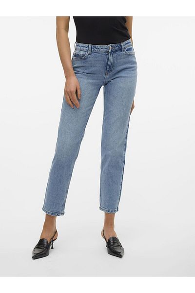 Vero Moda Düz kesim Vmkyla Orta Bel Gerade Geschnittene Jeans