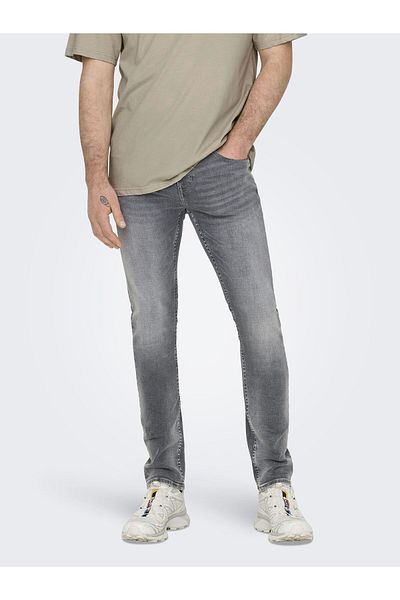 Only & Sons Slim Fit Jeans Onsloom Niedrige Taille Slim Fit Jeans