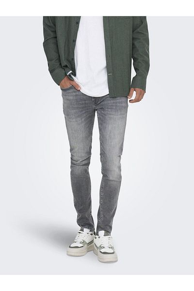 Only & Sons Skinny Jeans Onswarp Niedrige Taille Skinny Fit Jeans