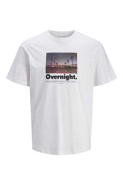 Jack & Jones T-shirt Fotodruck Rundhals T-shirt