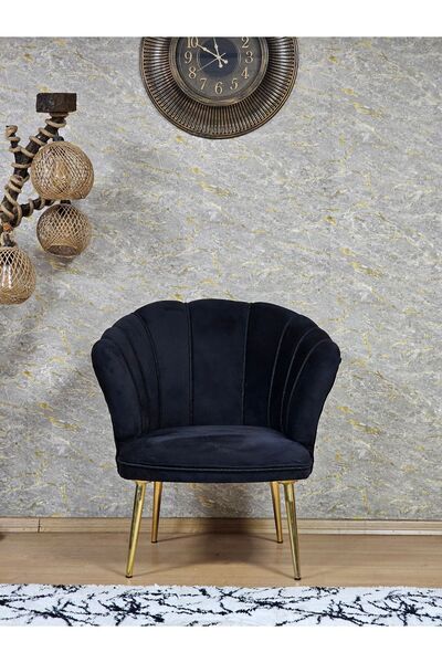 ZAFİR Tekli Papatya Çay Seti Koltuk  Gold Sivriltme Ayak, Balkon, Salon, Ofis, Koltuk Takımı, Tekli Berjer