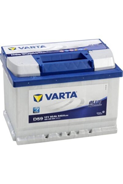 Varta Blue Dynamic D59 12 Volt 60 Amper Akü (ALÇAK TİP)