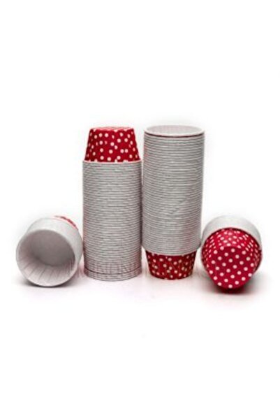 BENS Red Polka Dot Muffin Pet Capsules 50 Pieces 50x39 Mm