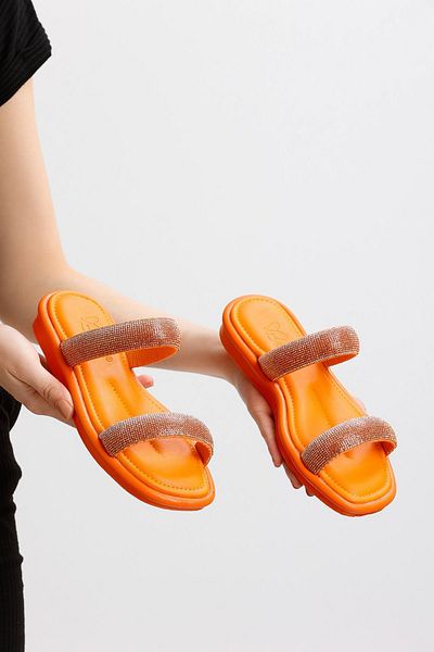 en7 Orange Women's Sandals - 185a Model