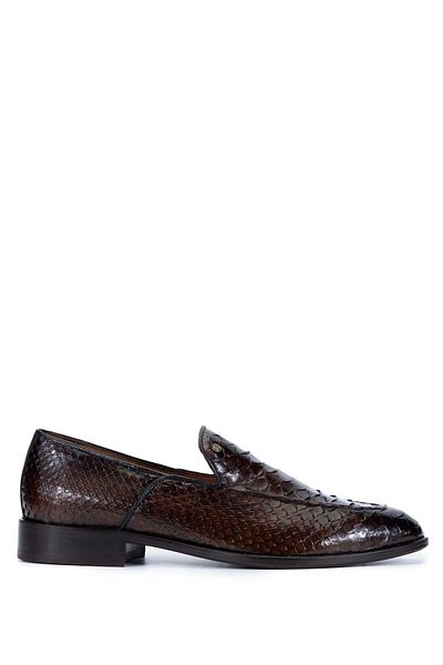 Tamer Tanca Men's Tan Loafers - Genuine Leather Shoes