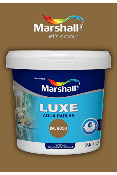 Marshall Luxe Aqua Parlak Su Bazlı Akrilik Dekoratif Dönüşüm Boyası 2,5 Litre...