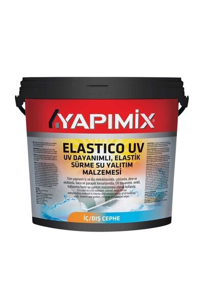 YAPIMİX Elastico Uv - Uv Dayanımlı Teras Dam Çatı Dere Oluk Sürme Su Yalıtım Malzemesi