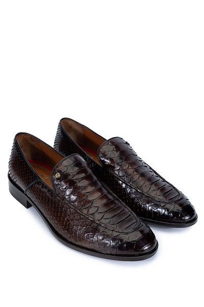 Tamer Tanca Men's Tan Loafers - Genuine Leather Shoes