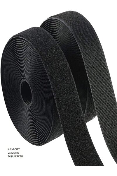 Teknor 25 Metre Cırt Cırtlı Bant , Kaliteli Cırt En 4cm X Boy 25mt 4 cm 25 metre