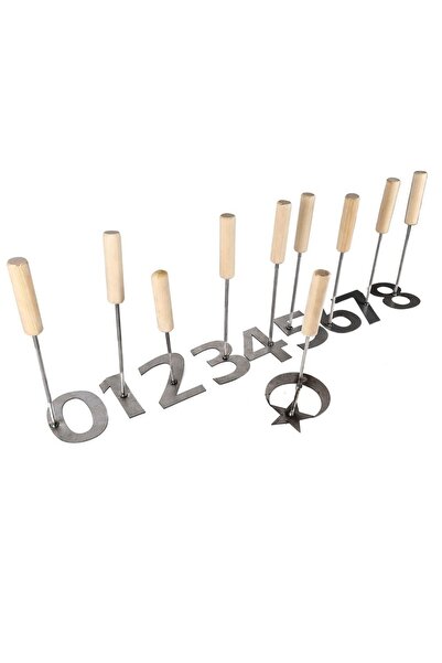 Peralite Küçükbaş Hayvan Numara Işaretleme Soğuk Damga Seti 8 Cm