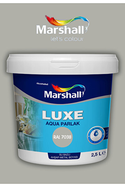 Marshall Luxe Aqua Parlak Su Bazlı Akrilik Dekoratif Dönüşüm Boyası 2,5 Litre...