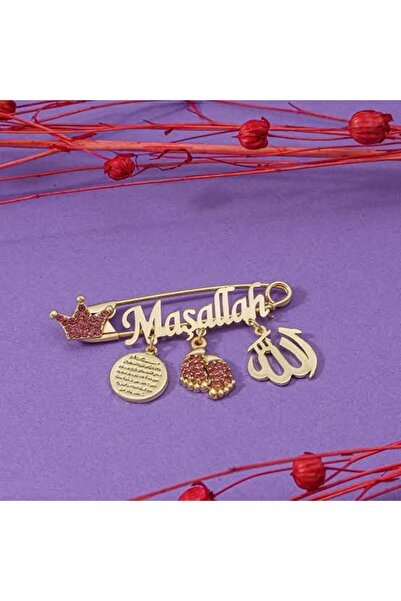 EYENS Mashallah Pink Baby Lapel Pin