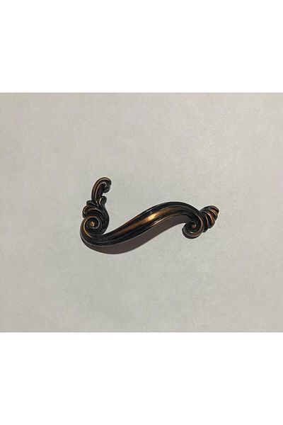 SGS Closet Drawer Handle Tumbled Model Plastic Screw Inter:6.4Cm 1 Pcs