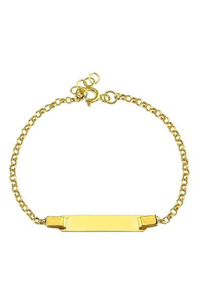 Altınkesesi 14 Ayar Altın Hediyelik Unisex Bebek Ve Çocuk Künyesi