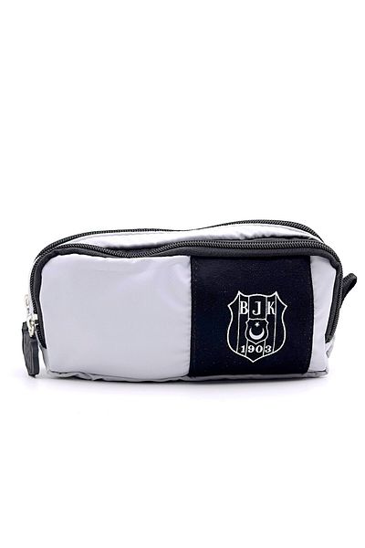 Beşiktaş Double Eyed White Parachute Fabric Pencil Case