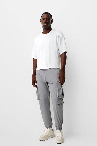 Bershka Technical Cargo Jogger Pants