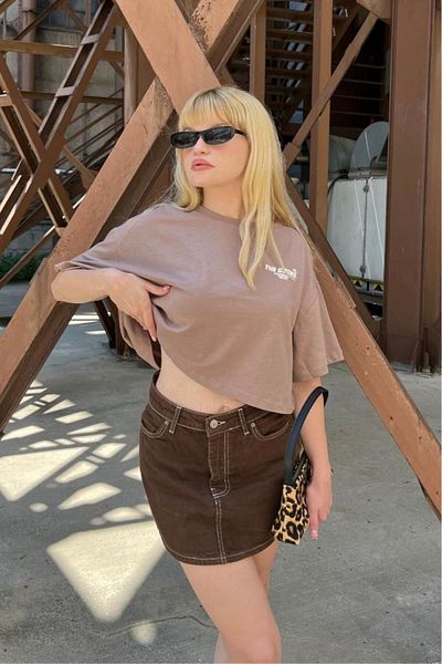 Bases Τυπωμένο μπλουζάκι Oversize Crop
